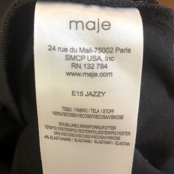 New Maje Jazzy embroidered crocheted knit structured high waisted mini skirt - Picture 15 of 15